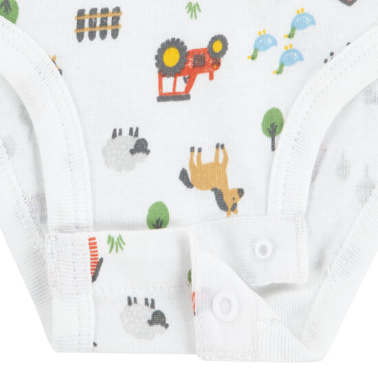 Pack de 3 Bodies Niño Azul Balada 6m